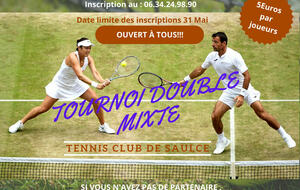 Tournoi double mixte loisir