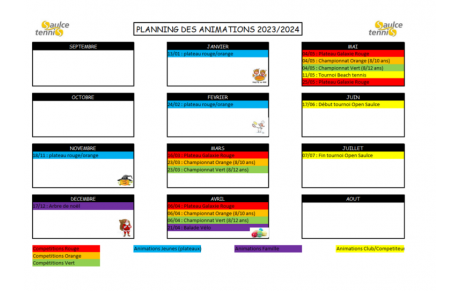 PLANNING 2024 DES JEUNES